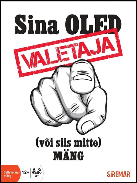 Seltskonnamäng Sina oled valetaja