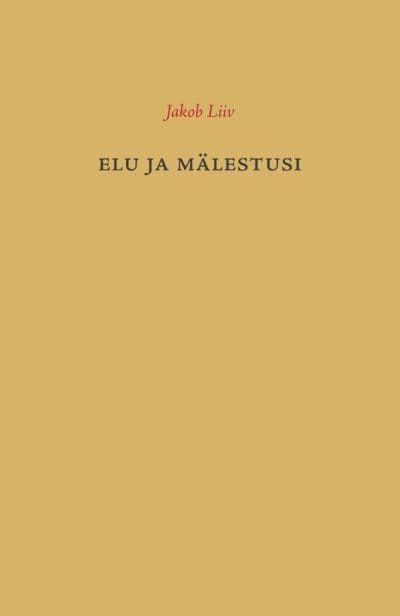 Elu ja mälestusi