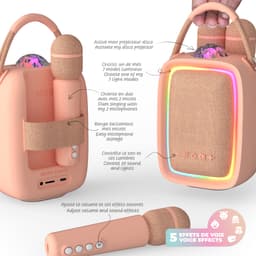 MOB Kaasaskantav Karaoke-Kõlar Singy Party - Roosa