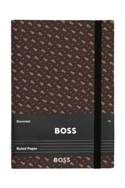 Märkmik A5 BOSS Monogram Camel, jooneline sisu
