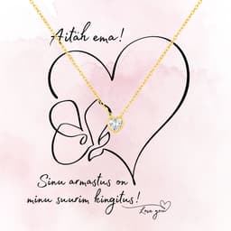 Sõnumikaart Kaelakee "Aitäh ema!"