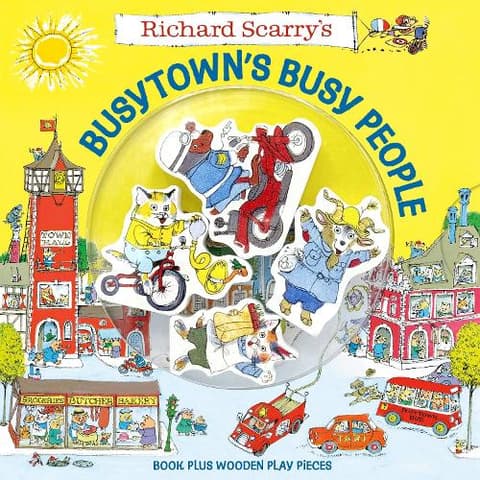 Richard Scarry's Busytown's Busy People: Book Plus Wooden Play Pieces