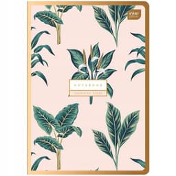 Kaustik A5 SATIN GOLD 80 lehte jooneline, kaas kuldse läikega