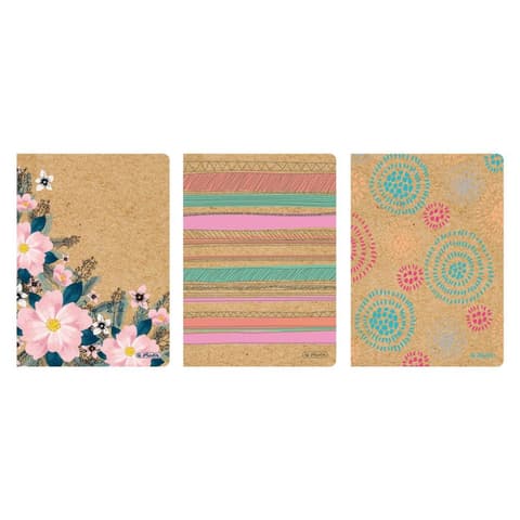 Herlitz märkmeraamat A5/80, ruuduline, Craft, mix