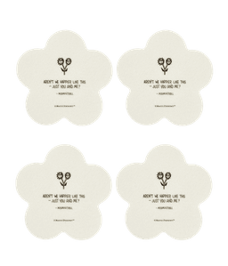 Klaasialused Muumi 4-pakk, Flowers