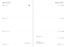 Kalendermärkmik Bodleian Libraries: Bookshelves 2027 Luxury Pocket Diary Planner – Week to View