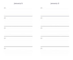 Marimekko One Line a Day (Blue Unikko) a Five-Year Memory Book