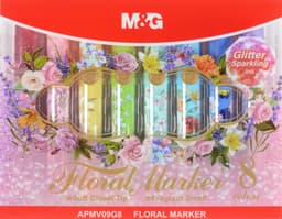 Marker M&G Floral Glitter 8tk lõhnaga