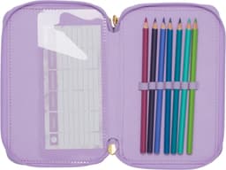 Täidetud pinal 3-lukuga Beckmann Unicorn Princess Purple