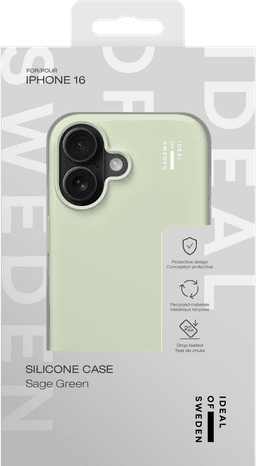 Silicone Case iPhone 16 - Sage Green