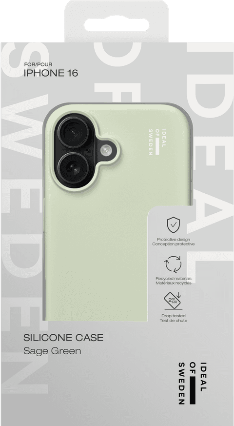Silicone Case iPhone 16 - Sage Green