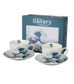 Tasside & alustasside komplekt THE GREAT WAVE - K. Hokusai