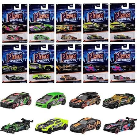 Hot Wheels neoonsed kihutajad Assortii