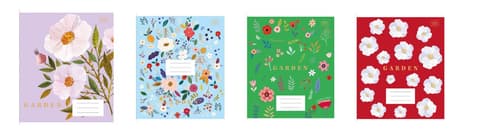 Kaustik BOTAANIKA 60 lehte ruuduline - assortii