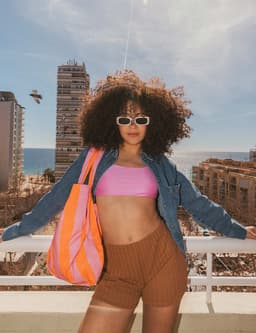 Kott Notabag - Orange/Pink Stripes