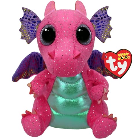 Pehme mänguloom TY SPITFIRE - pink dragon reg