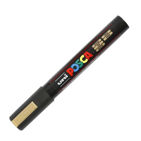 uni POSCA marker PC-5M, 1,8-2,5mm, kuld
