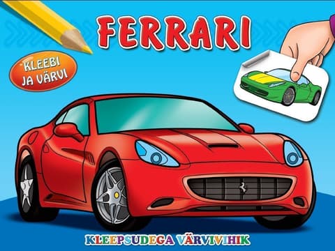 Ferrari. Kleepsudega värvivihik