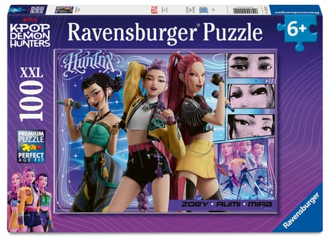 Ravensburger pusle 100 tk KPop Demon Hunters: õnnelikud fännid, õnnelik Honmoon!