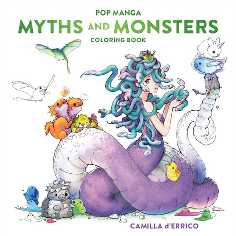 Pop Manga: Myths and Monsters Coloring Book