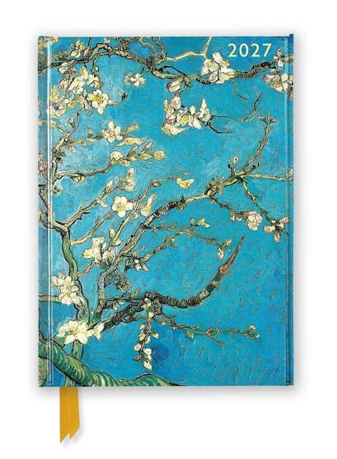 Kalendermärkmik Vincent van Gogh: Almond Blossom 2027 Luxury Diary Planner - Page to View with Notes
