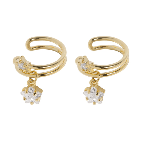 Kõrvarõngas Timi Eliza - Dangling Crystal Ear Cuff