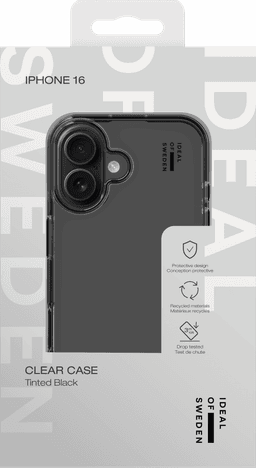 Clear Case iPhone 16 - Tinted Black