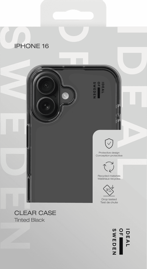 Clear Case iPhone 16 - Tinted Black