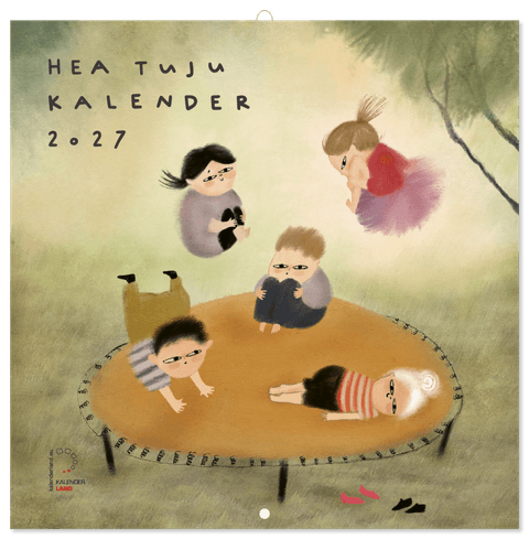 HEA TUJU kunstikalender 2027, ruut, klamberköide