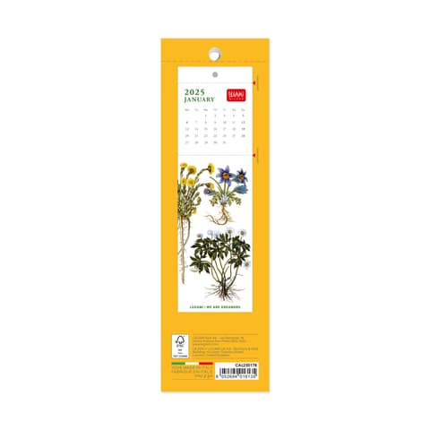 LEGAMI 2025 kalender/järjehoidja 5,5x18cm Herbarium