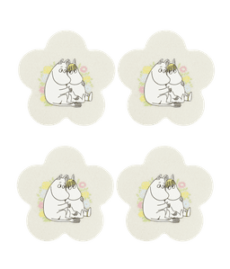 Klaasialused Muumi 4-pakk, Flowers