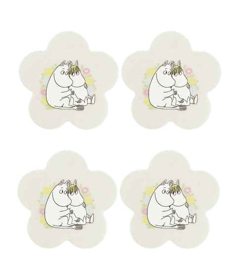 Klaasialused Muumi 4-pakk, Flowers