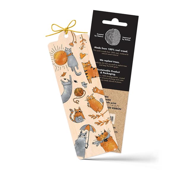 Puidust järjehoidja Kitty Stories