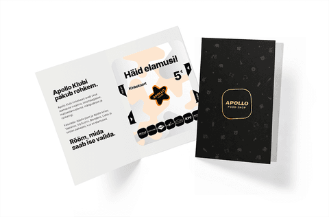 Apollo Klubi Kinkekaart 5 €, Apollo ümbrises