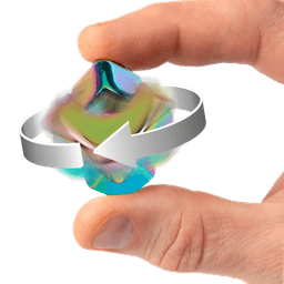 Bopster Spinner kuubik, Mitmevärviline metallik
