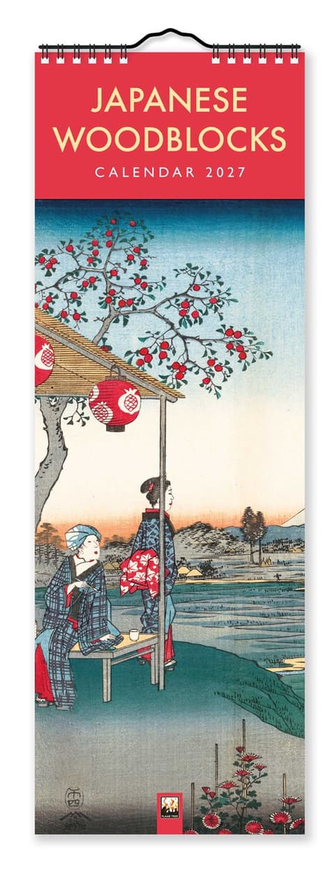 Seinakalender Japanese Woodblocks Slim Calendar 2027 (Art Calendar)