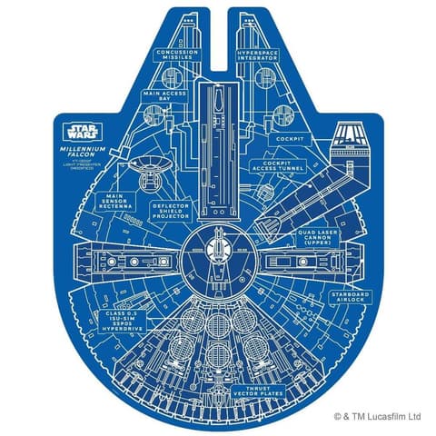 Star Wars Millennium Falcon Double-Sided Jigsaw Puzzle