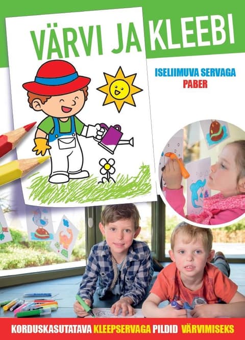 Värvi ja kleebi (Poiss)