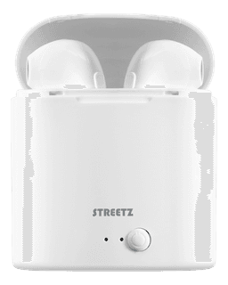 Streetz TWS-0008, true wireless bluetooth juhtmevabad kõrvaklapid, valge