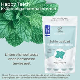 Happy Teeth ksülitooliga hambakommid - Piparmünt