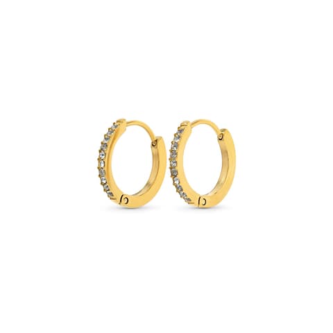 Kõrvarõngad Timi Nilea - Crystal Hoop, Gold