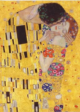 Gustav Klimt: The Kiss (Foiled Quarto Journal)
