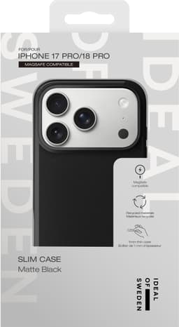 Slim Case iPhone 17 Pro/18 Pro - Matte Black MagSafe