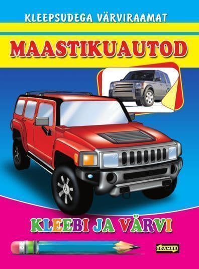 Maastikuautod. Kleebi ja värvi