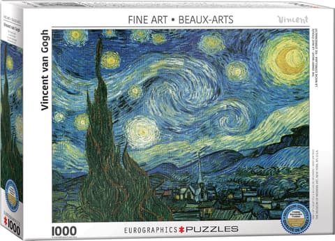 Pusle 1000 tk Starry Night by van Gogh