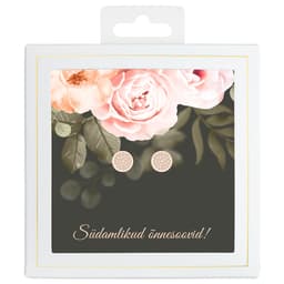 Sõnumikaart Kõrvarõngad "Südamlikud õnnesoovid!"