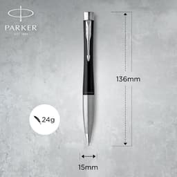 Pastapliiats Parker Urban Twist Muted Black CT, sinine