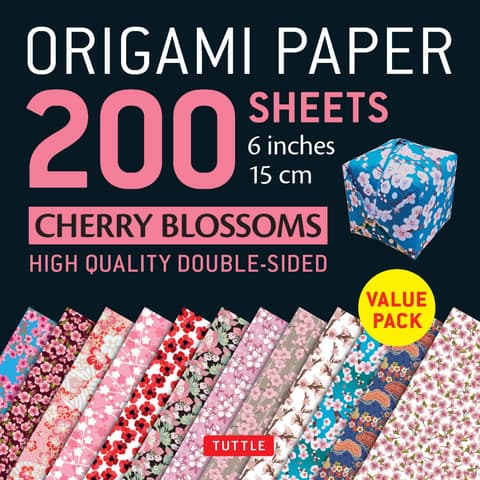 Origami Paper 200 sheets Cherry Blossoms 6 inch (15 cm)
