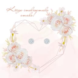 Sõnumikaart Kõrvarõngad "Kõige imelisemale emale!"