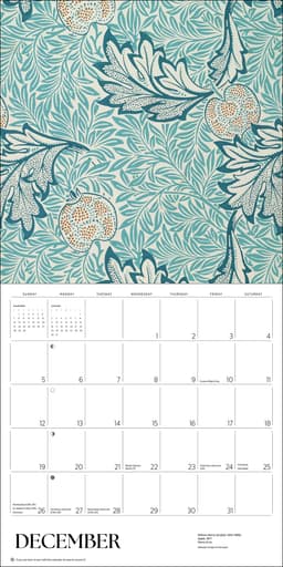 Seinakalender 2027 William Morris: Arts & Crafts Designs